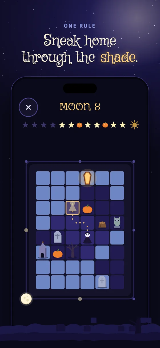 Moonswing: guide the vampire through the shadows